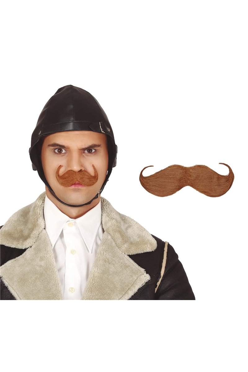 BROWN ENGLISH MOUSTACHE