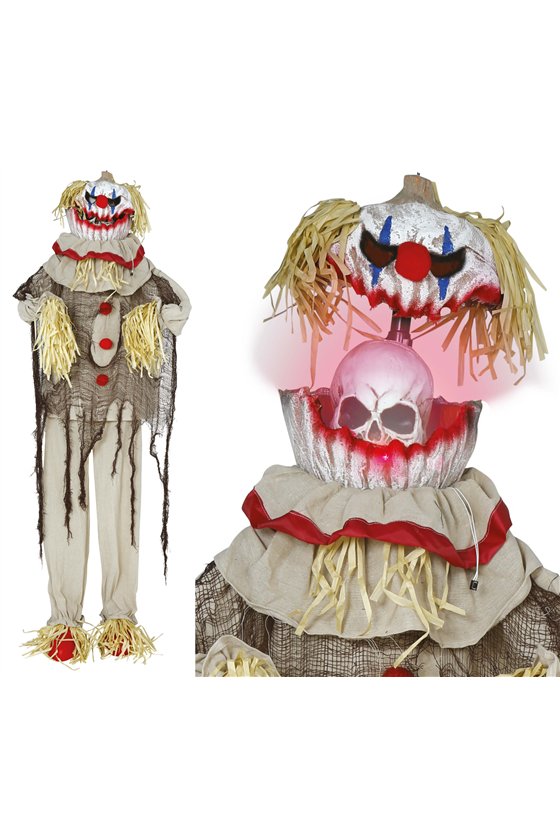 SCARECROW CLOWN LIGHT SOUND AND MOVEMENT 175 CM