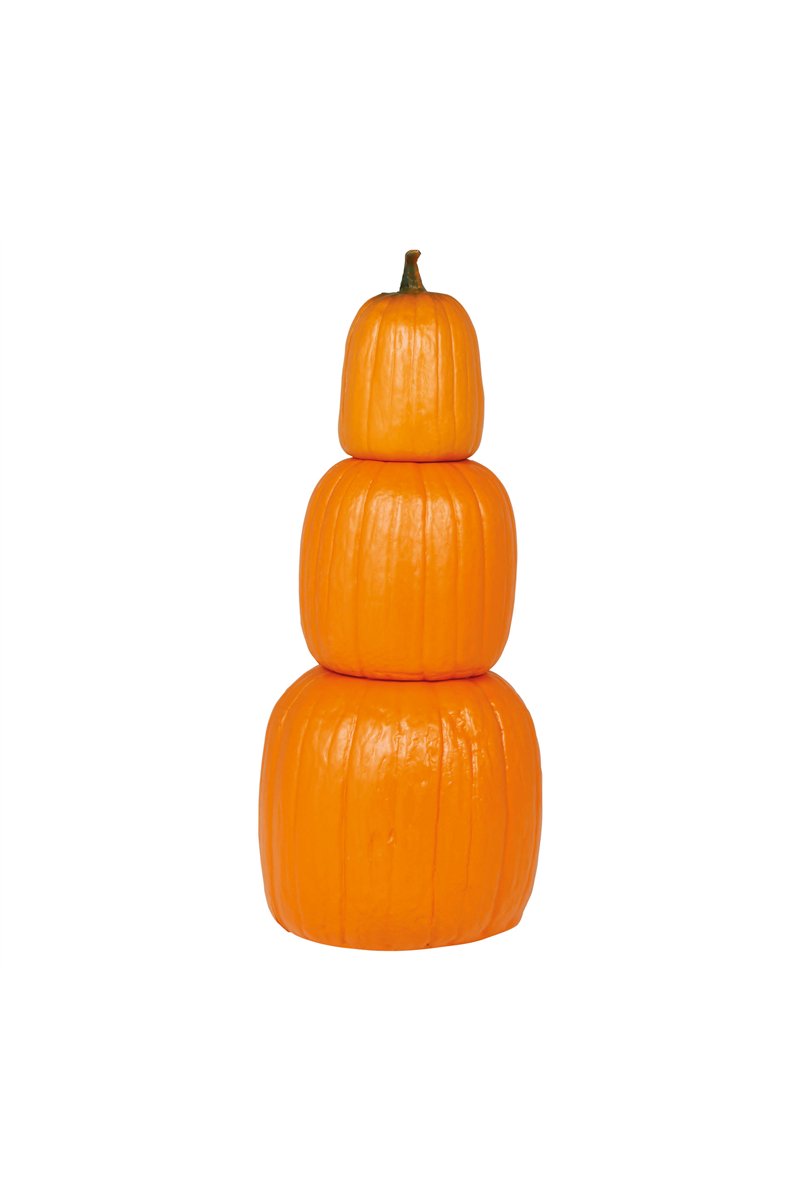 3 STACKED PUMPKINS 60 CM