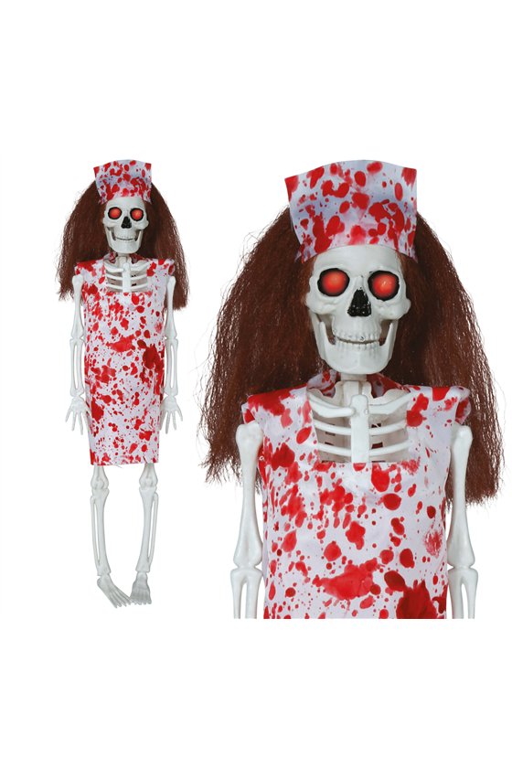 HANGING NURSE SKELETON 40 CM
