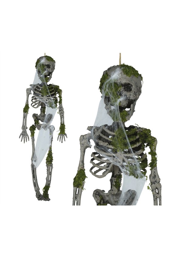 HANGING SKELETON WITH MOSS 40 CM