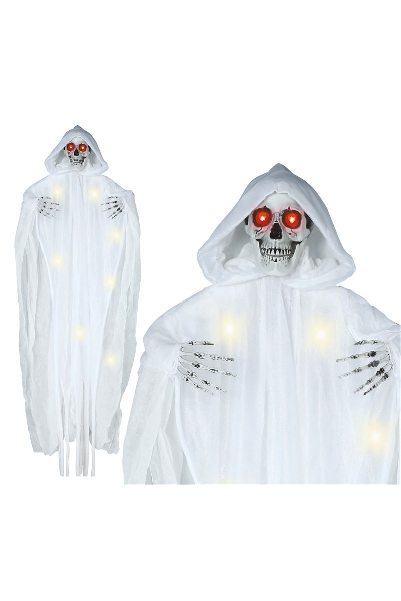 HANGING WHITE SKELETON LIGHT 185 CM