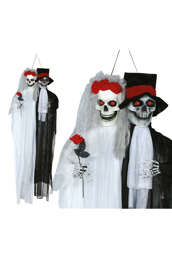 HANGING SKELETON GROOM LIGHT AND SOUNG 185 CM