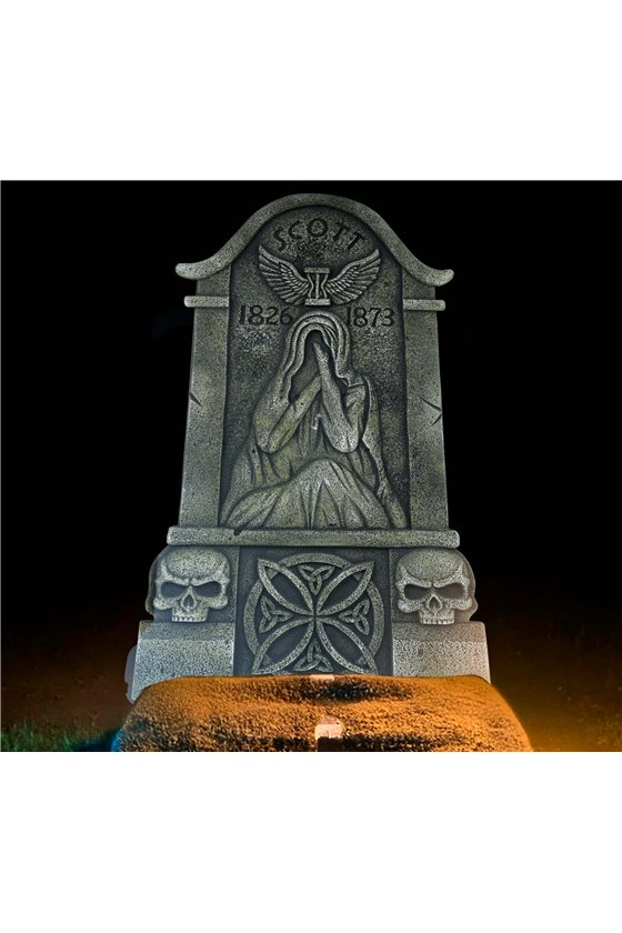 TOMBSTONE WITH GHOST 90X48 CM