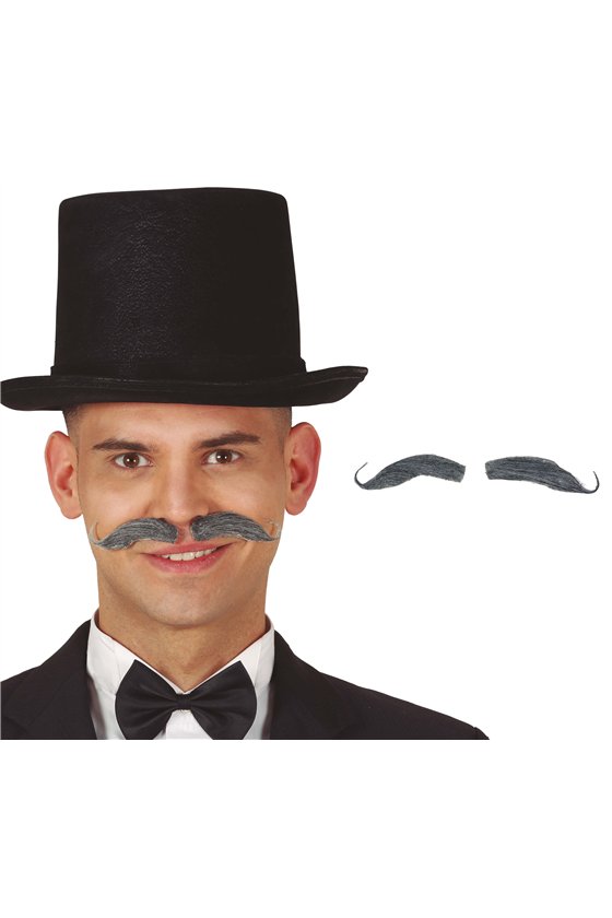 GRAY BAVARIAN MOUSTACHE