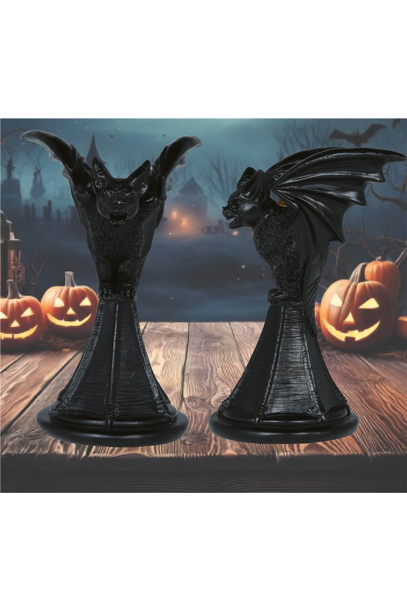 BAT CANDLE HOLDER RESIN 18X12 CM