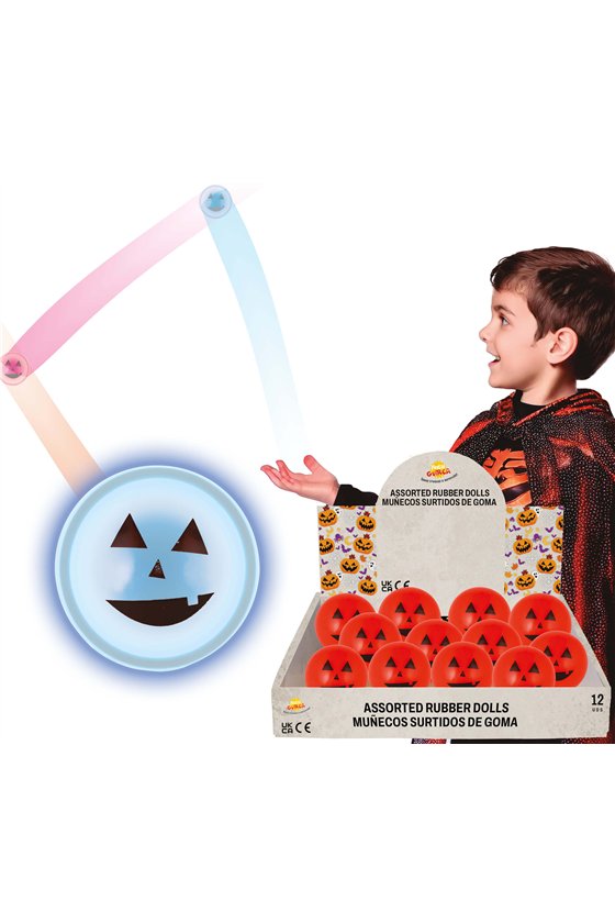 DISPLAY OF 12 BOUNCING BALLS WITH PUMPKINS LIGHT, 