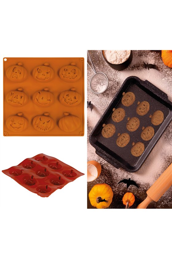 COOKIE MOLD 9 PUMPKINS, 24X25 CM