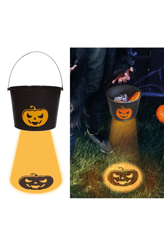 HALLOWEEN CUBES WITH LIGHT BASE BLACK, 15X20 CM