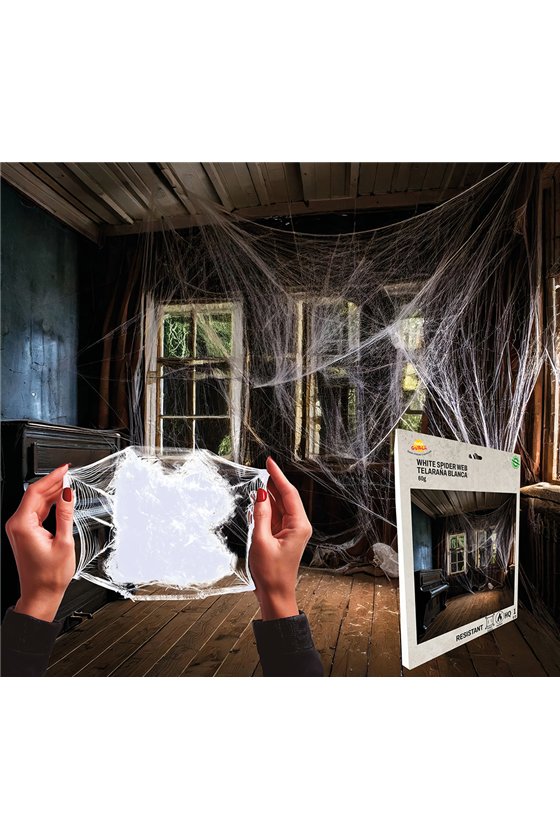 HQ WHITE SPIDERWEBS, 60 GR