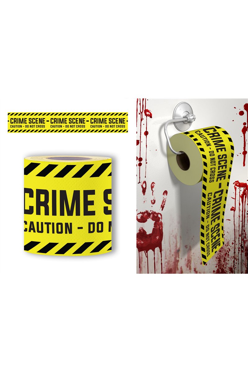 CRIME SCENE WC PAPER ROLL, 2 LAYERS 30M