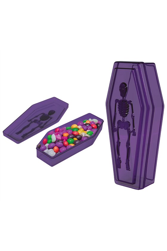LILAC COFFIN BOX PVC. 19X9 CM