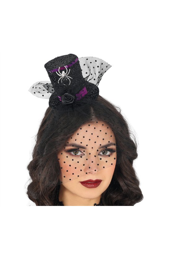 MINIHAT WITH BLACK VEIL