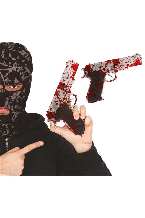 GUN WITH BLOOD, 24 CM