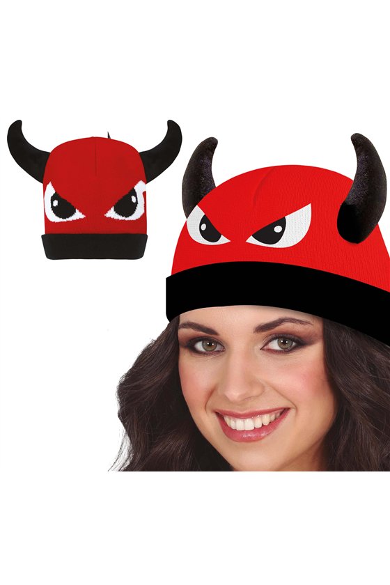 WOOL EFFECT DEMON HAT