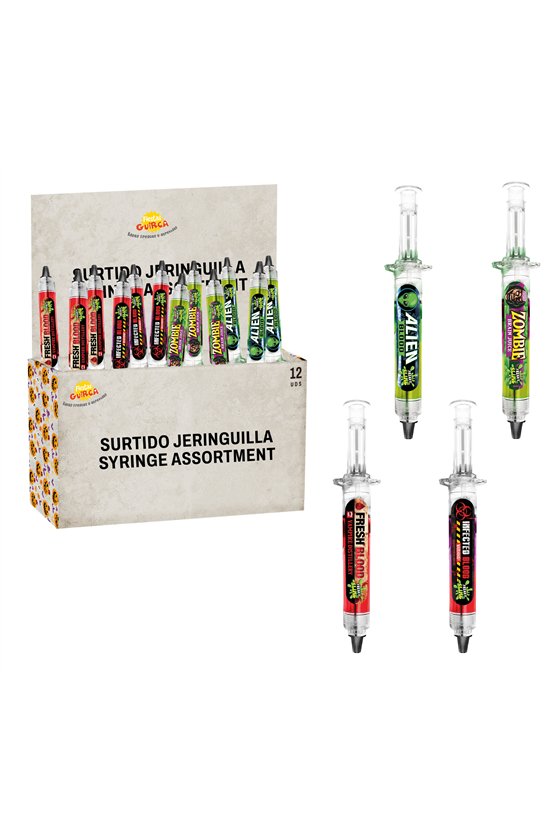 BOX OF 12 BLOOD SYRINGES