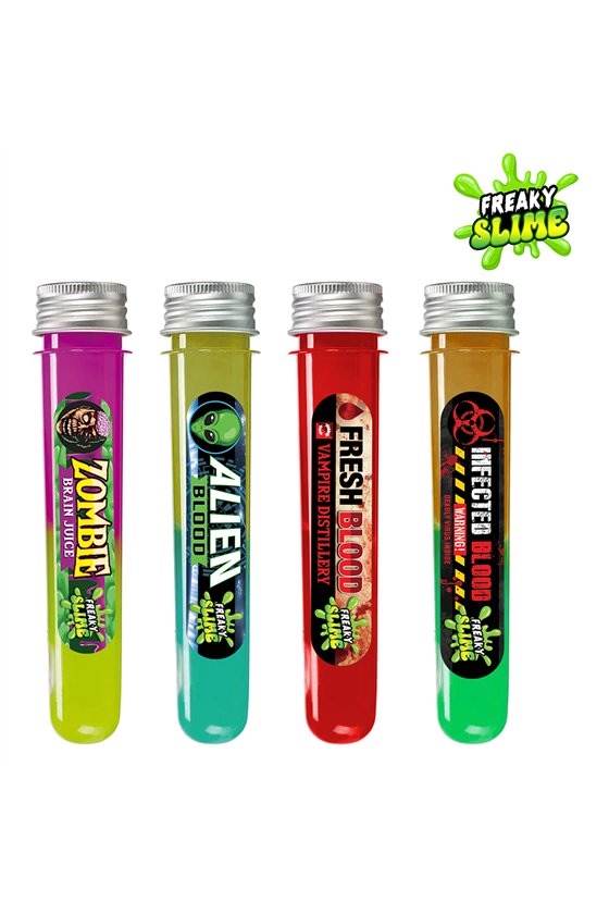 BOX 24 ASSORTED TEST TUBES WITH SLIME