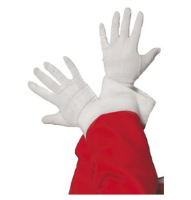 Santa Gloves, White
