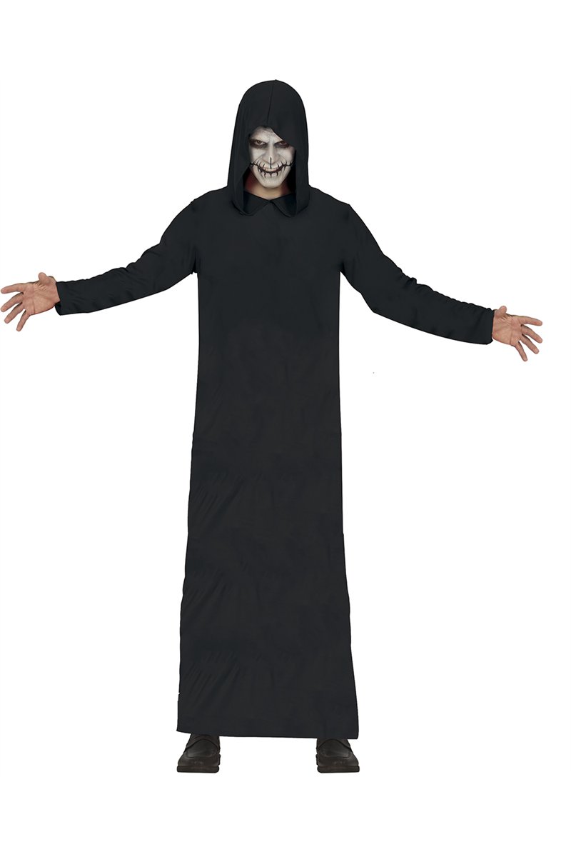 TUNIC WITH HOOD, BLACK, ADULT, SIZE L