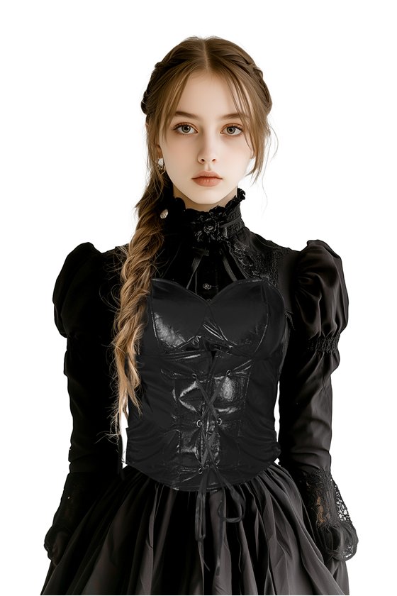 CORSET BLACK, ADULT
