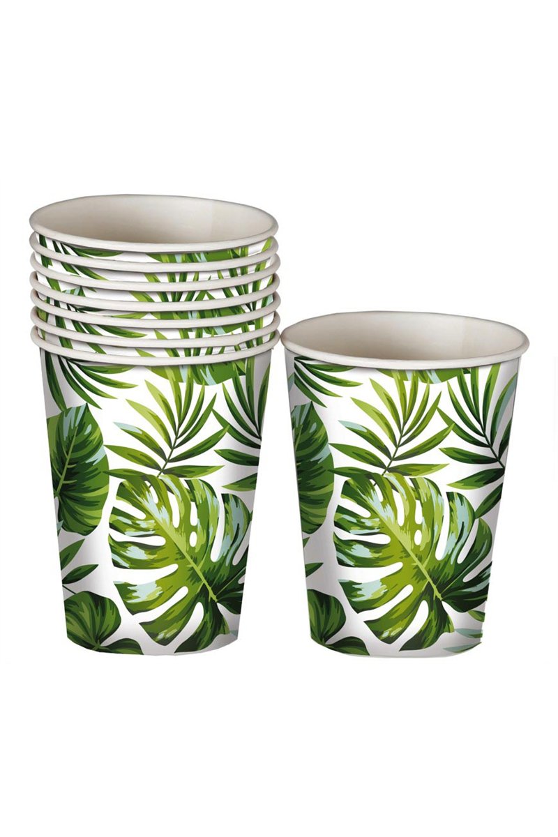 BAG 6 GLASSES LEAVES 240 ML 9 CMS