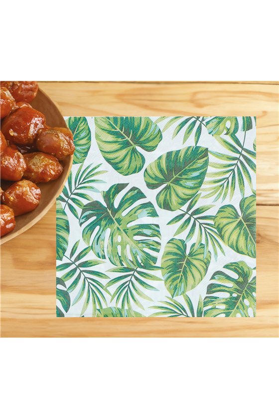 BAG 20 NAPKINS LEAVES 16X16 CMS