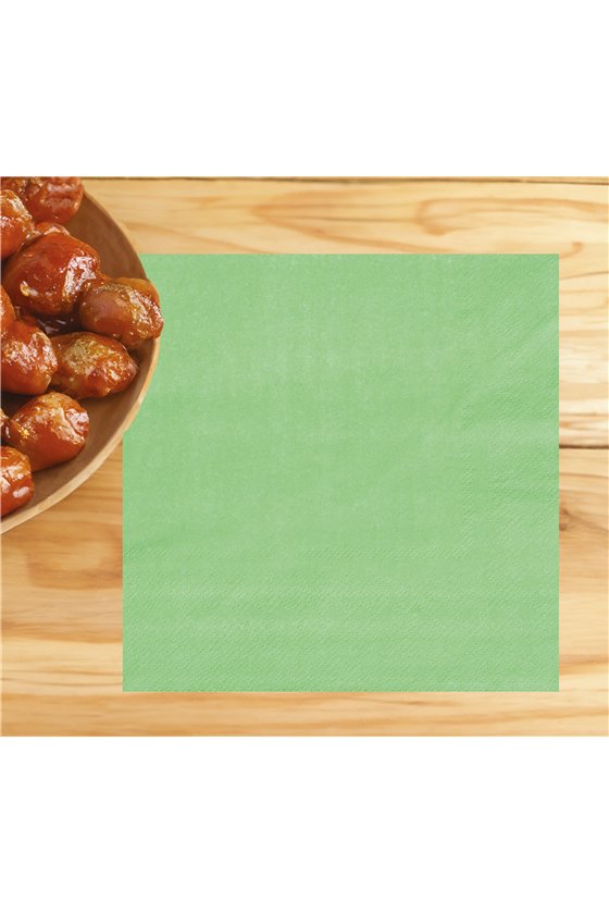 BAG 20 NAPKINS NEON GREEN 16X16 CMS