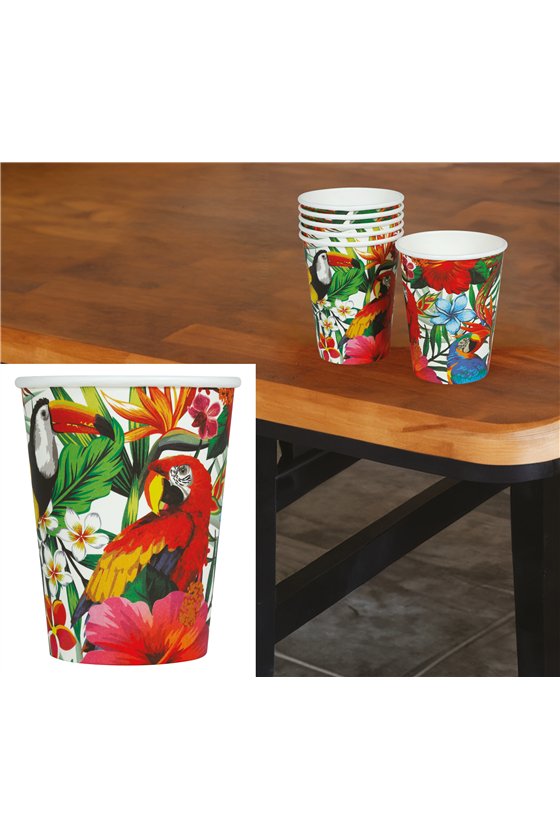 BAG 6 GLASSES HAWAII 240 ML 9 CMS