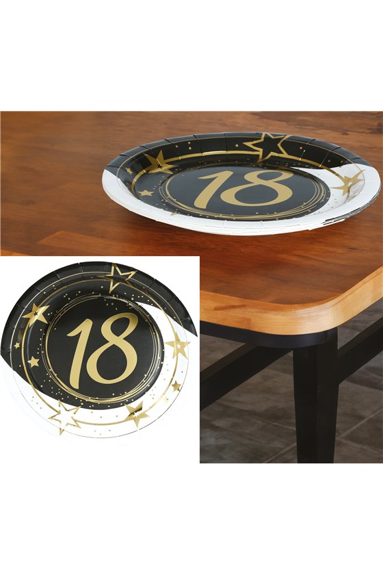 BAG 6 PLATES 18 YEARS 23 CMS