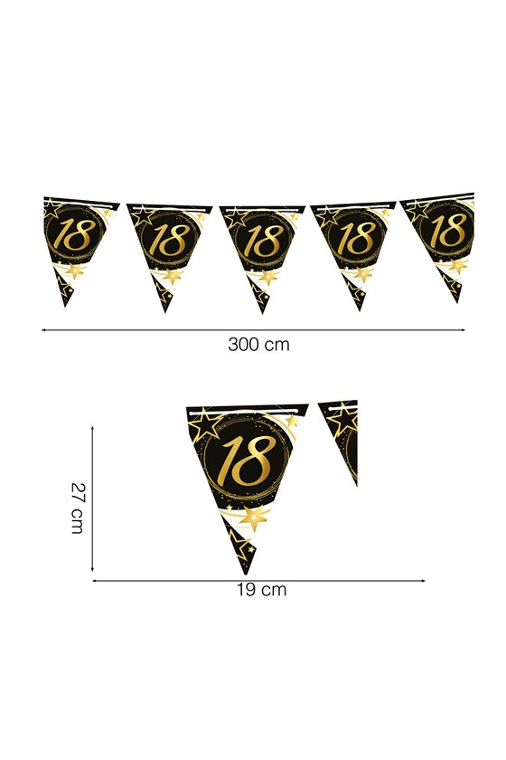 PENNANT 18 YEARS 300 CMS 19X27 CMS PAPER
