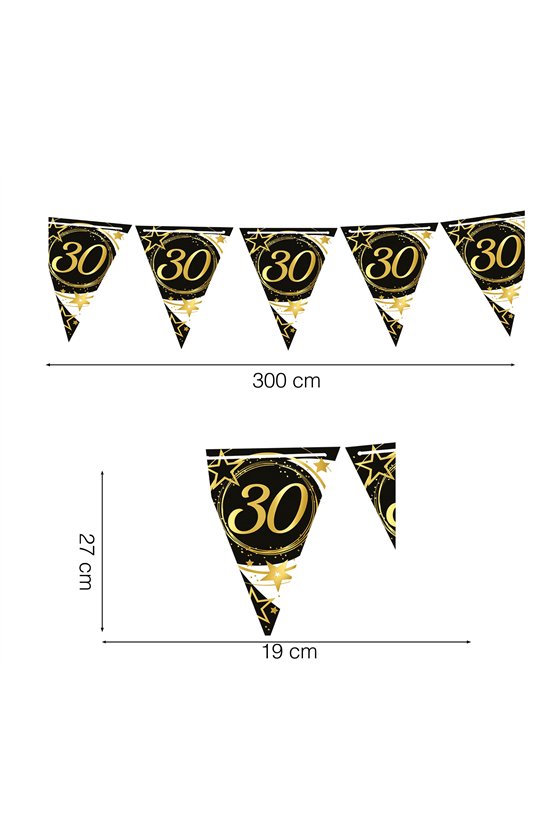 PENNANT 30 YEARS PENNANT 300 CMS 19X27 CMS PAPER