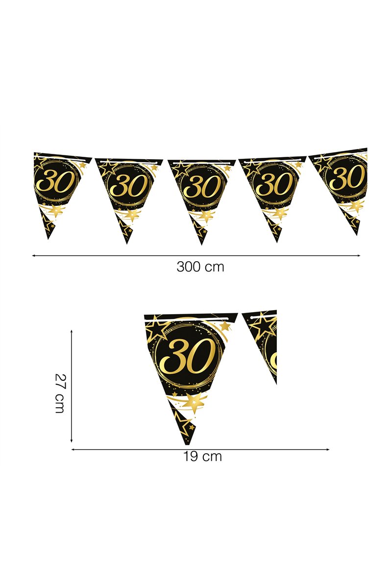 PENNANT 30 YEARS PENNANT 300 CMS 19X27 CMS PAPER