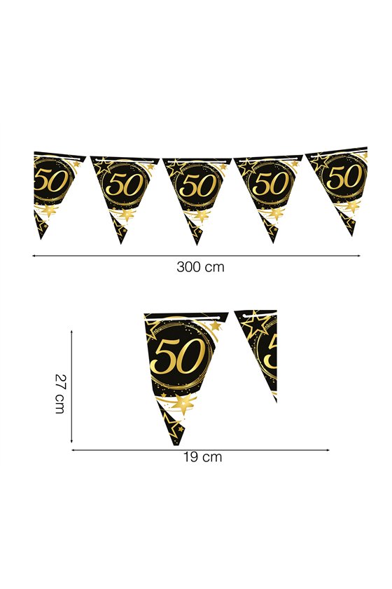PENNANT 50 YEARS 300 CMS 19X27 CMS PAPER