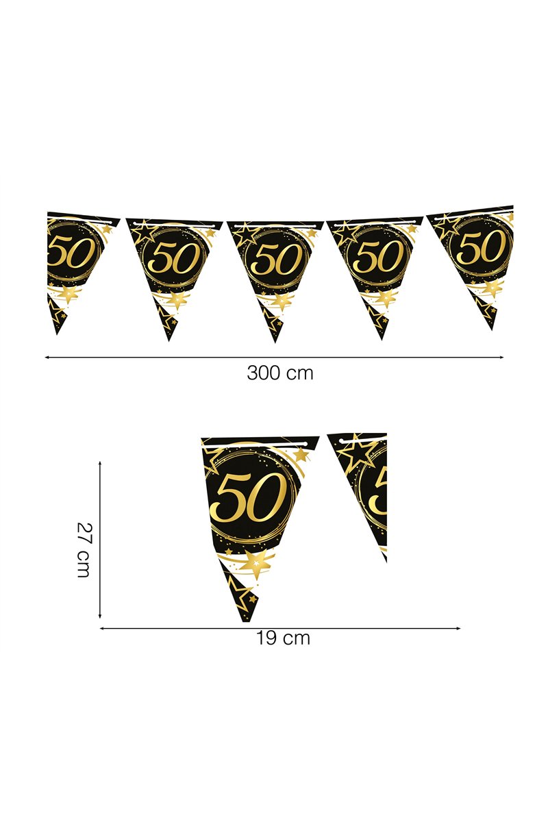 PENNANT 50 YEARS 300 CMS 19X27 CMS PAPER