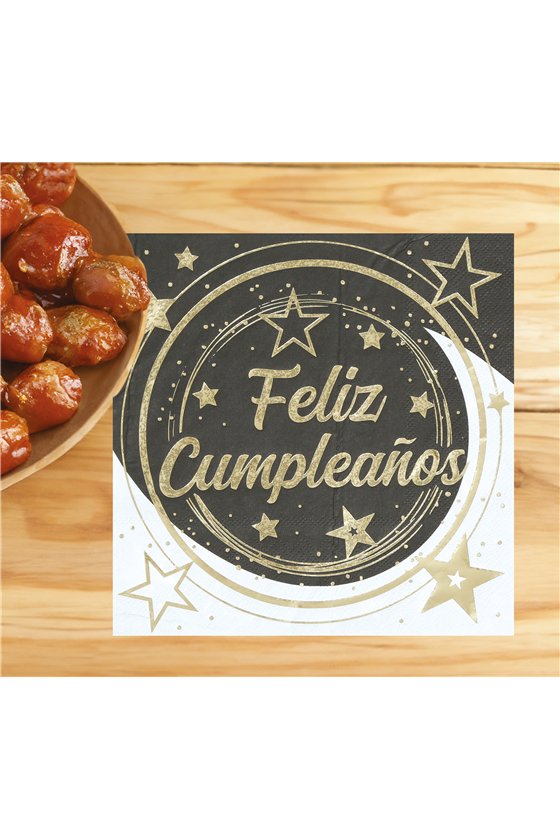 BAG 20 NAPKINS HAPPY BIRTHDAY 16X16 CMS