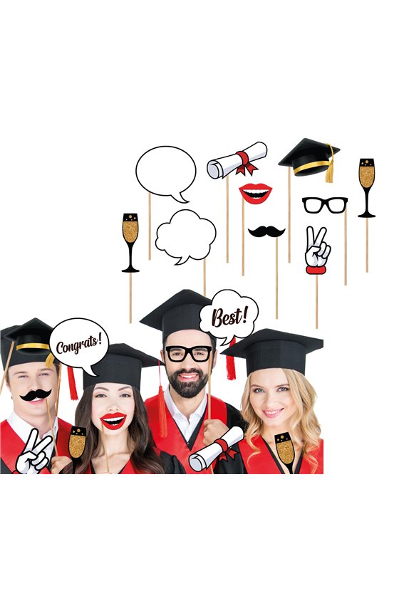GRADUATION PHOTOCALL SET, 10 PCS