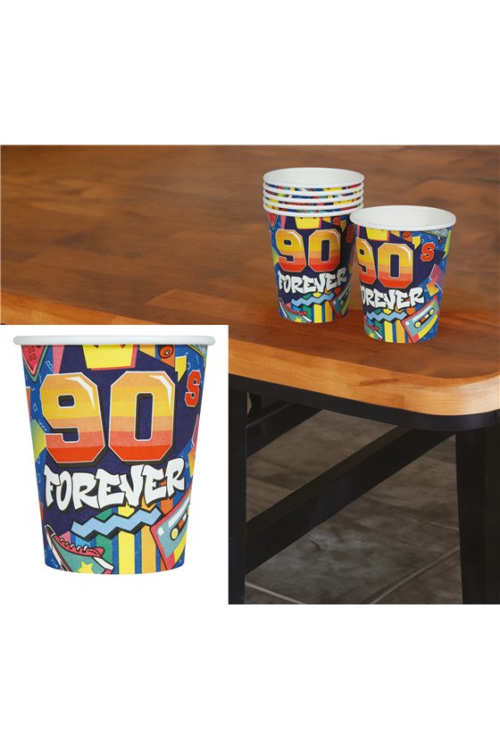 BAG OF 6 90S CUPS, 2340 ML, 9 CMS