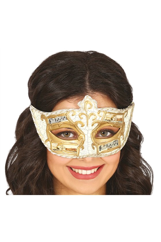 VENETIAN MASK WITH SHEET MUSIC