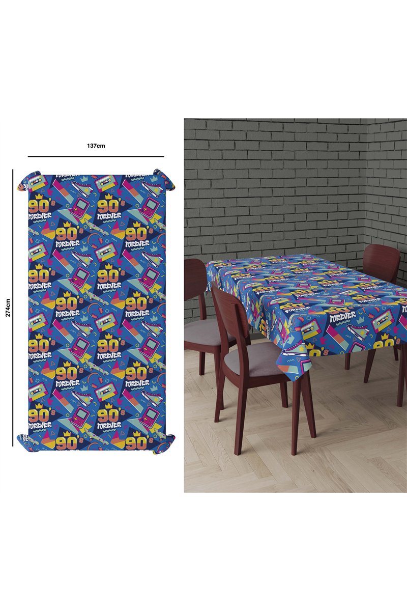 TABLECLOTH 90S, 137X274 CMS.