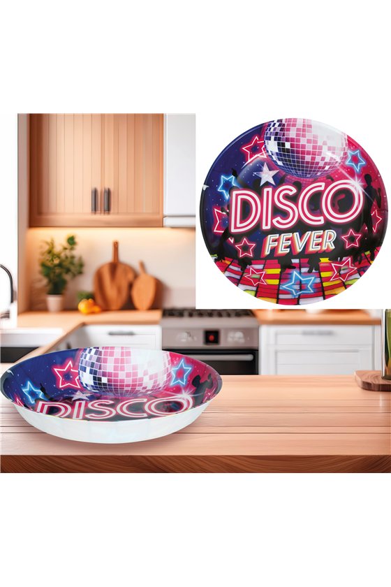 DISCO FEVER BOWL, 32 CMS. PLASTIC