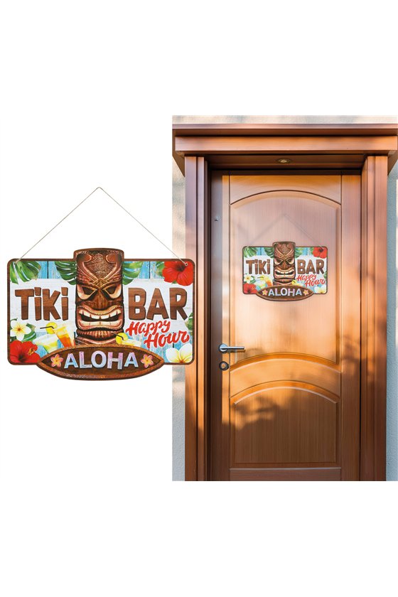 TIKI BAR SIGN, 25X35 CMS.
