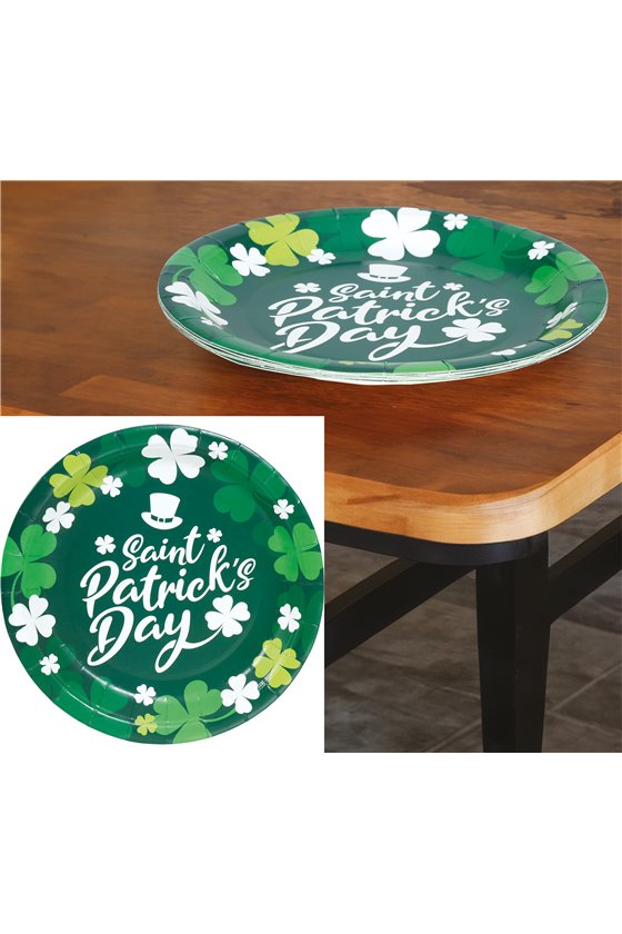 BAG 6 PLATES ST. PATRICK'S, 23 CMS