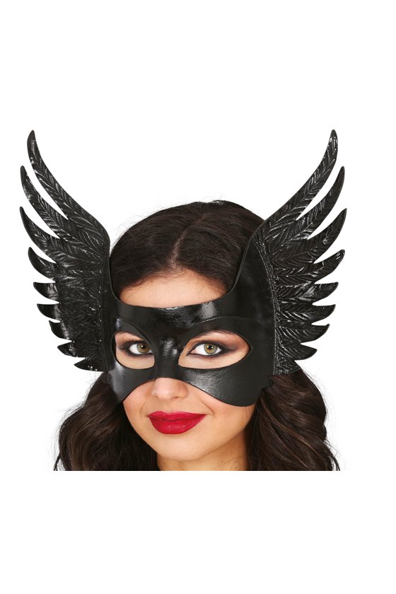 BLACK MASK WITH WINGS