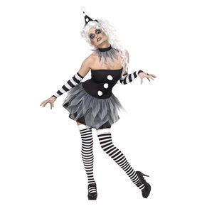 Sinister Pierrot Costume, Black
