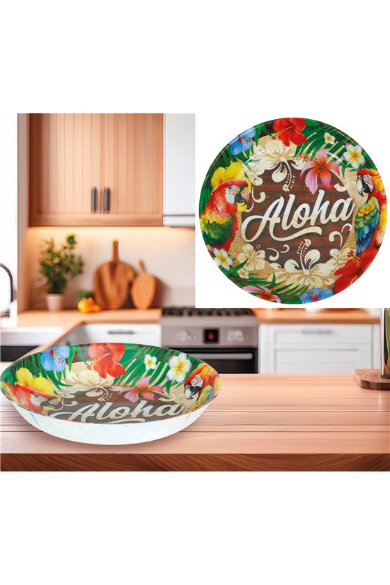 ALOHA SUMMER BOWL, 32 CM, PLASTIC