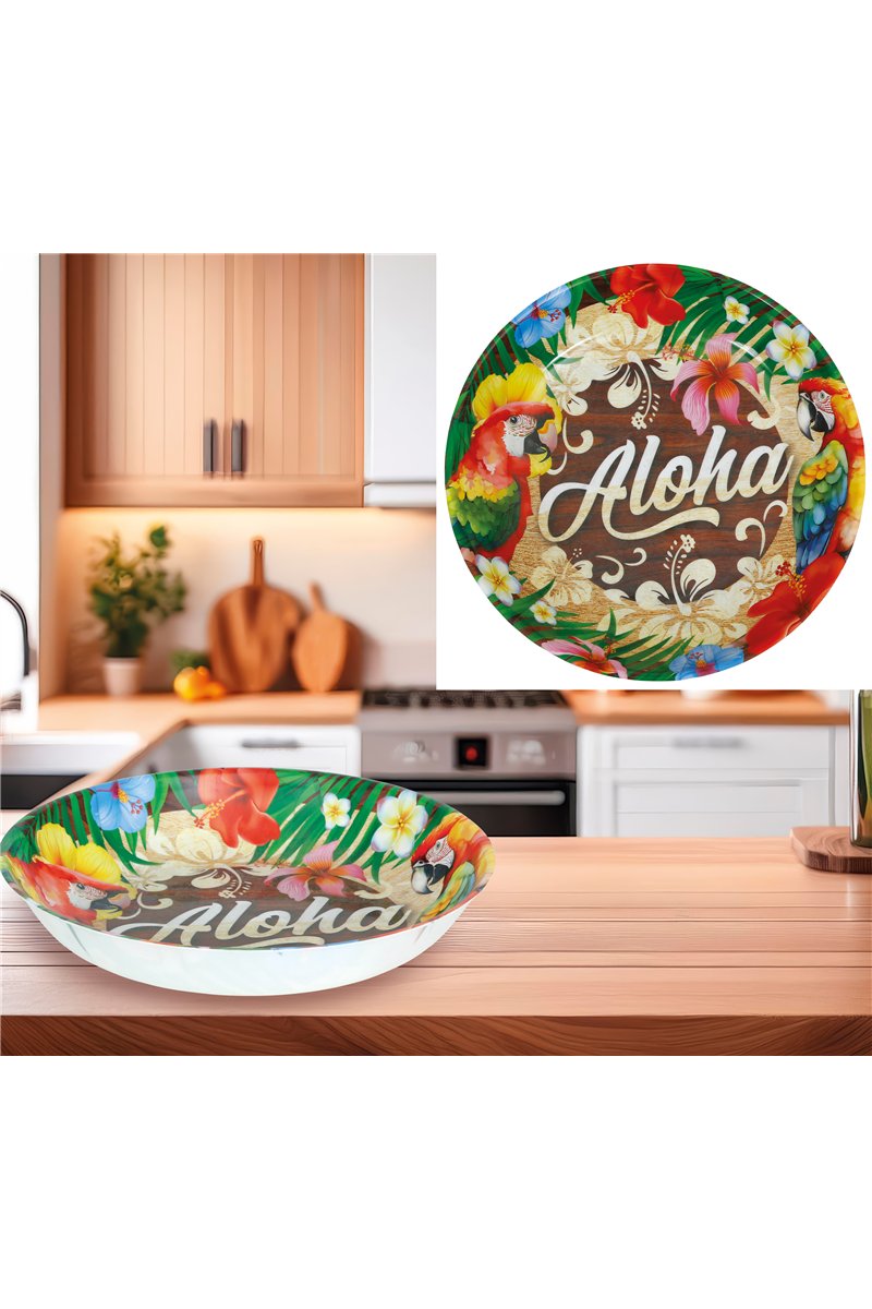 ALOHA SUMMER BOWL, 32 CM, PLASTIC