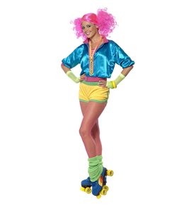 Skater Girl Costume, Neon