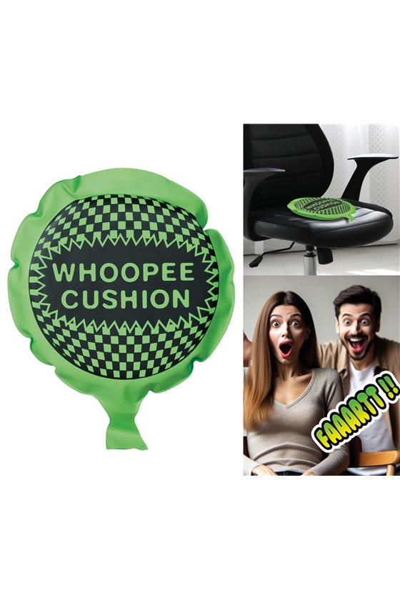 FART CUSHION 23 CM, ASSORTED COLORS, NOVELTY ITEM