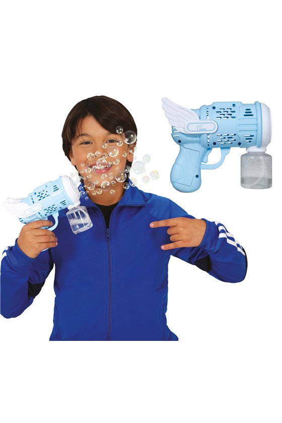 BATTERY-POWERED BUBBLE GUN WITH 19 CMS TANK