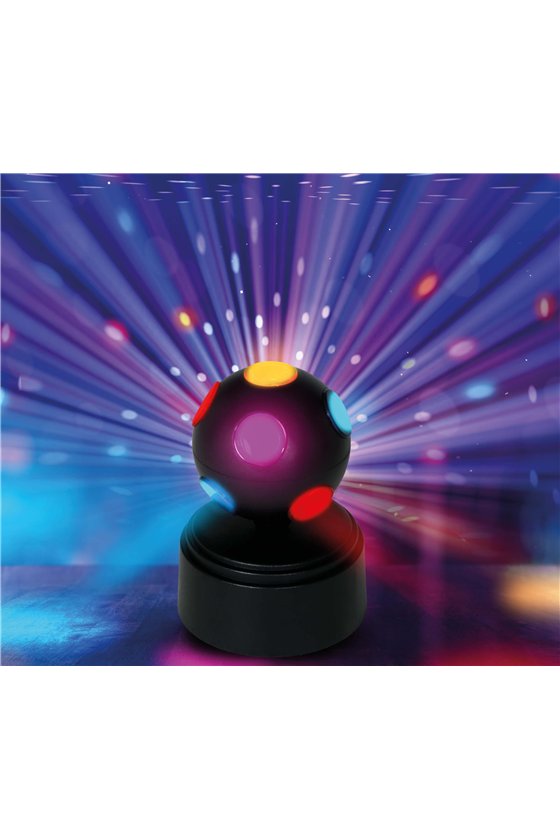 LED DISCO BALL 9X9X12 CM, BATTERIES
